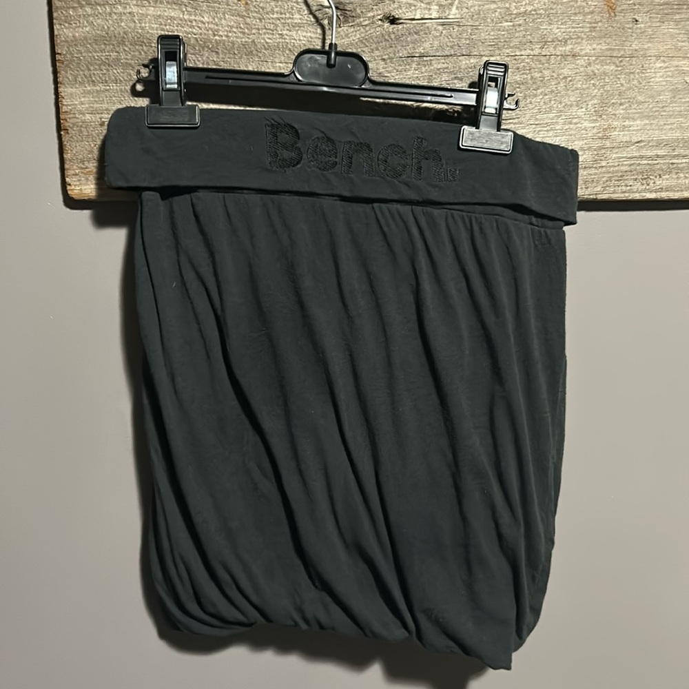 Y2K Bench jersey knit bubble skirt with phantom logo